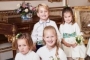 Princess Charlotte Copies Mom's Duchess Slant in Princess Eugenie's Wedding Picture
