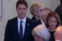 Justin Trudeau and Wife Bow Heads as They Visit Queen Elizabeth's Coffin
