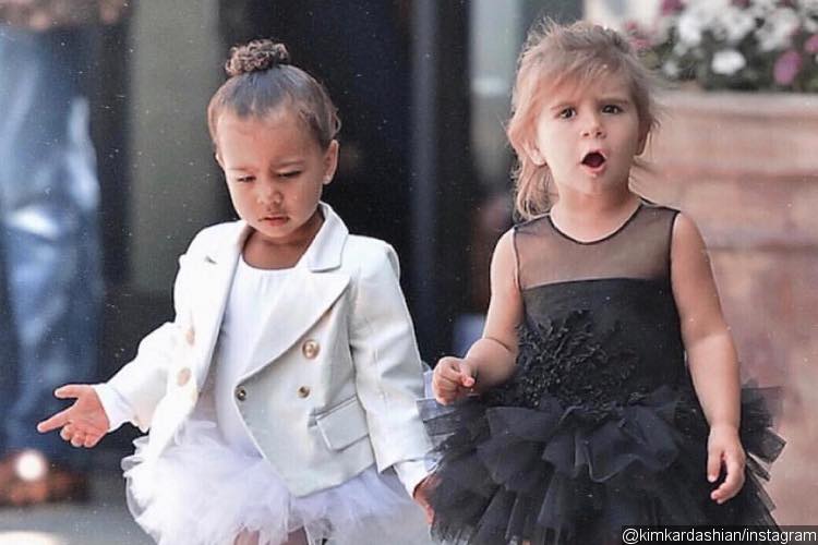 North West and Penelope Disick Wear Adorable Matching Outfits at Unicorn-Themed Birthday Party