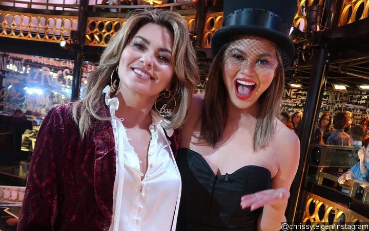 Chrissy Teigen Slammed for Posting Picture With 'Trump Supporter' Shania Twain