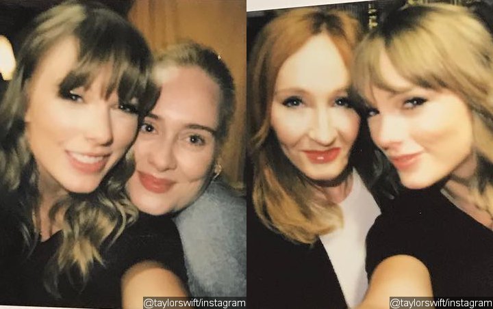 Taylor Swift Starstruck as She Meets Adele and J.K. Rowling at Concert