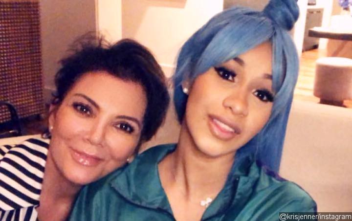 Cardi B Has a Blast While Partying With Kim Kardashian and Kris Jenner