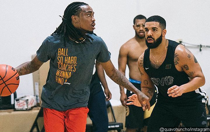 Quavo Wins $10,000 From Basketball Bet With Drake 