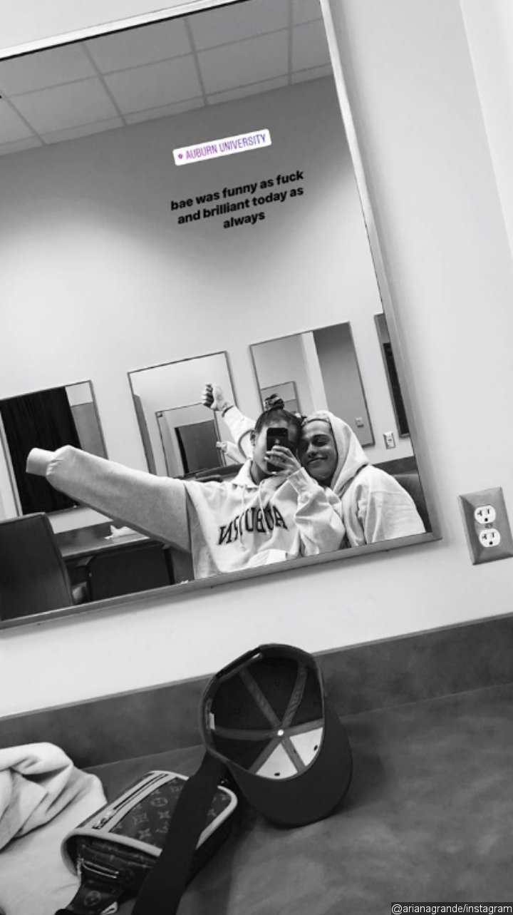 Ariana Grande and Pete Davidson's Selfie at Auburn University's Welcome Week