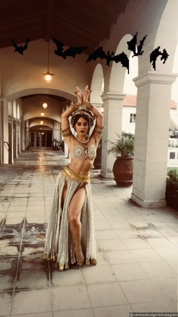 Vanessa Hudgens Dresses Up as Mata Hari