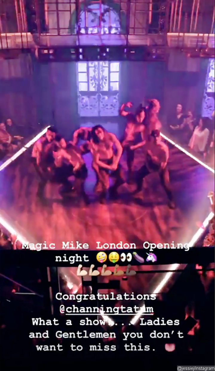 Jessie J Boasts About Channing Tatum's 'Magic Mike' Show on Instagram