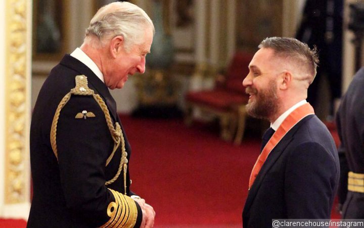 Tom Hardy Shares a Laugh With Prince Charles at CBE Ceremony