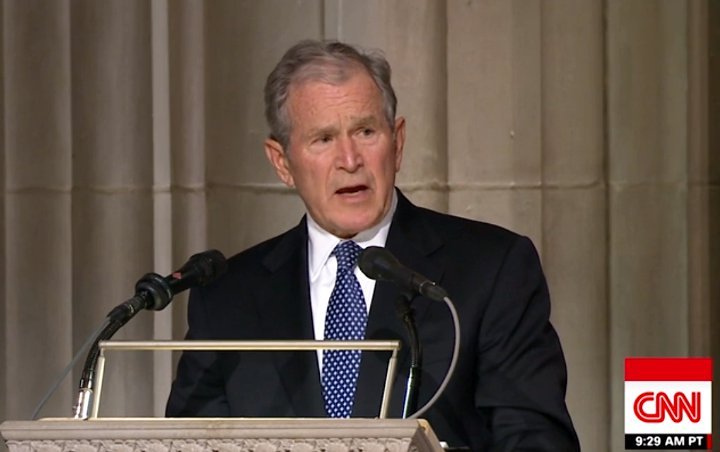 George W. Bush Tearfully Recalls Father's Final Words in Emotional Eulogy at Funeral 