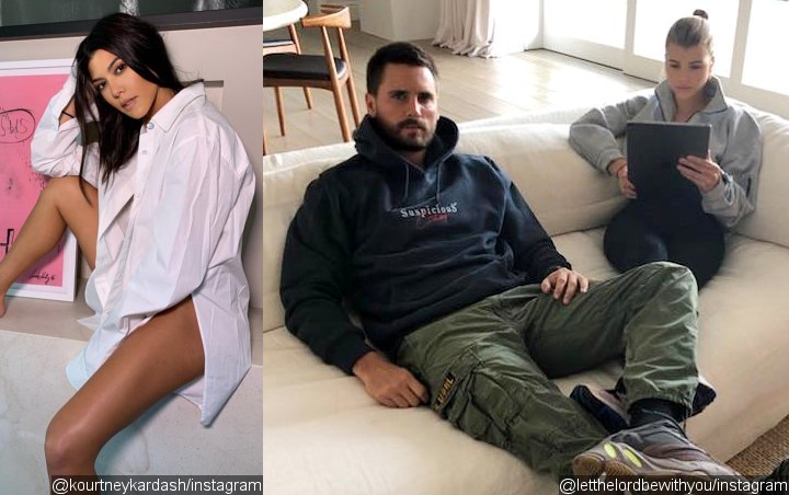 Pic of Kourtney Kardashian and Scott Disick in Bed Together Makes Sofia Richie 'Uncomfortable'