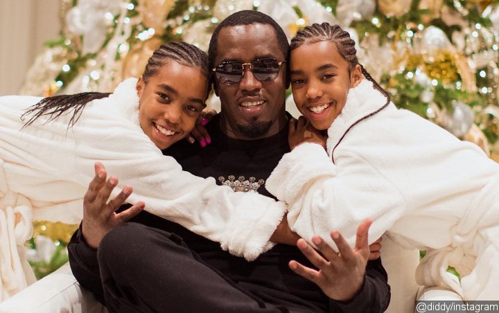 P. Diddy and Twin Daughters Are All Smiles on First Christmas Since Kim Porter's Death