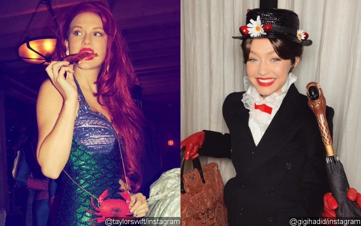 Pics: Taylor Swift, Gigi Hadid Dress Up as 'Childhood Heroes' at Singer's NYE Costume Party