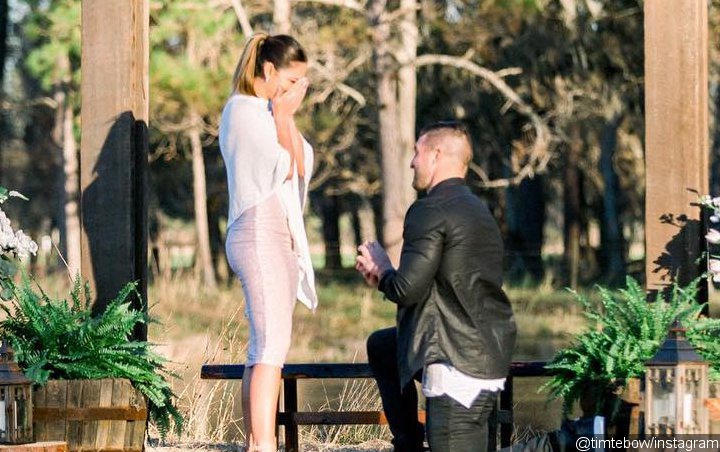 Tim Tebow Thanks Former Miss Universe Fiancee for Saying Yes to His Proposal
