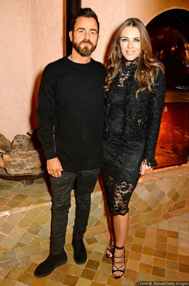 Justin Theroux and Elizabeth Hurley at the ABB FIA Formula E Championship event in Morocco