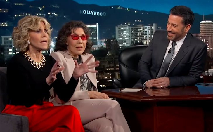 Jane Fonda Gets Political With Call for Wall During Jimmy Kimmel Interview  
