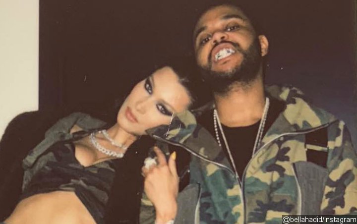 Bella Hadid Celebrates The Weeknd's 29th Birthday in Matching Camouflage Outfits