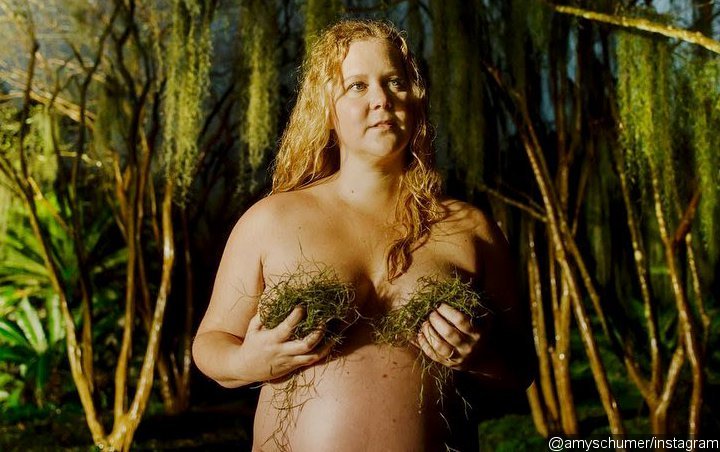 Pregnant Amy Schumer Braves Chilly Weather for Nude Photoshoot