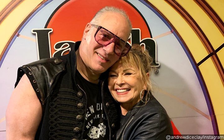 Roseanne Barr Treats Andrew Dice Clay's Audience to Surprise Stand-Up Set