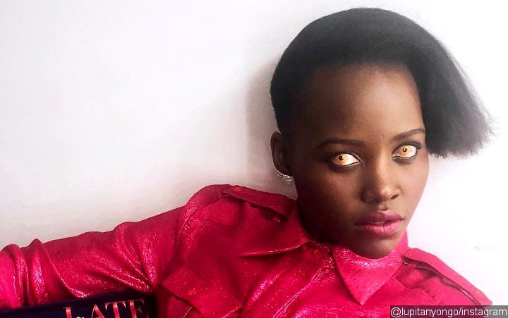 Lupita Nyong'o Spooks Fans With Gold Contact Lenses During TV Interview