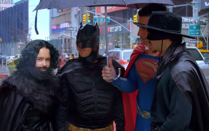 Emilia Clarke's Jon Snow Tries to Enlist Help From Batman in Prank Video