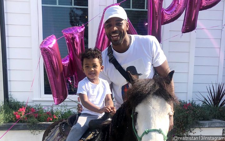 Tristan Thompson All Smiles in Rare Pictures With Son Prince