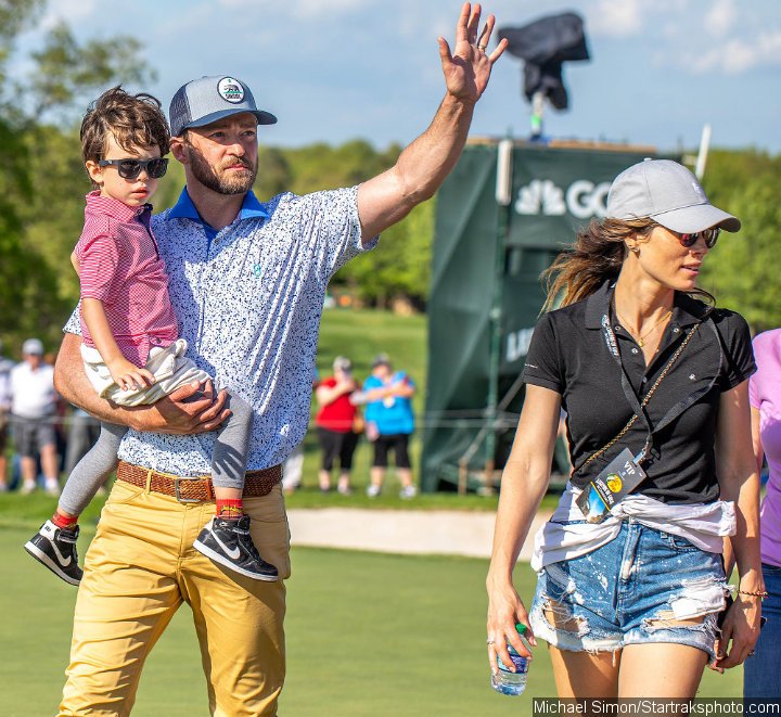 Justin Timberlake and Jessica Biel's Son Silas Made Rare Public Appearance as Golf Tournament