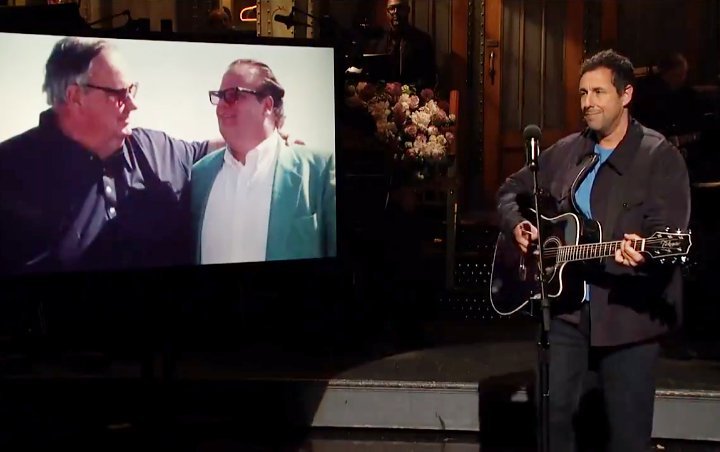 'SNL': Adam Sandler Serenades Late Chris Farley in Touching Tribute
