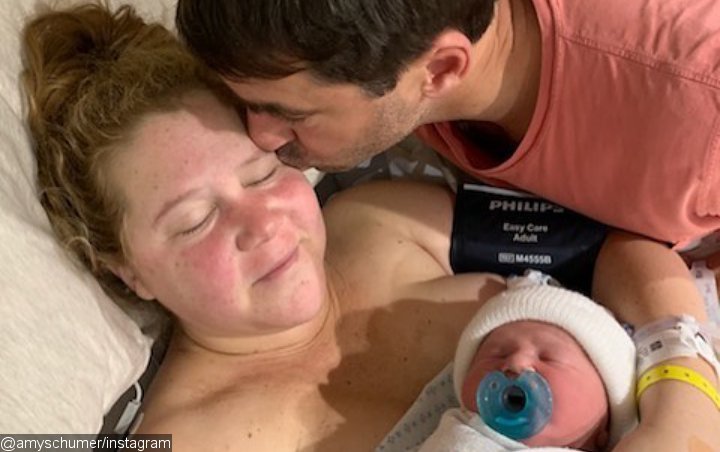 Amy Schumer Shares First Look at Baby Boy Hours After Giving Birth