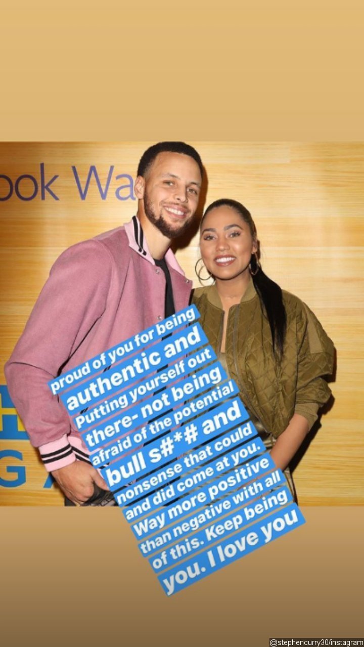 Stephen Curry's Instagram Stories post.