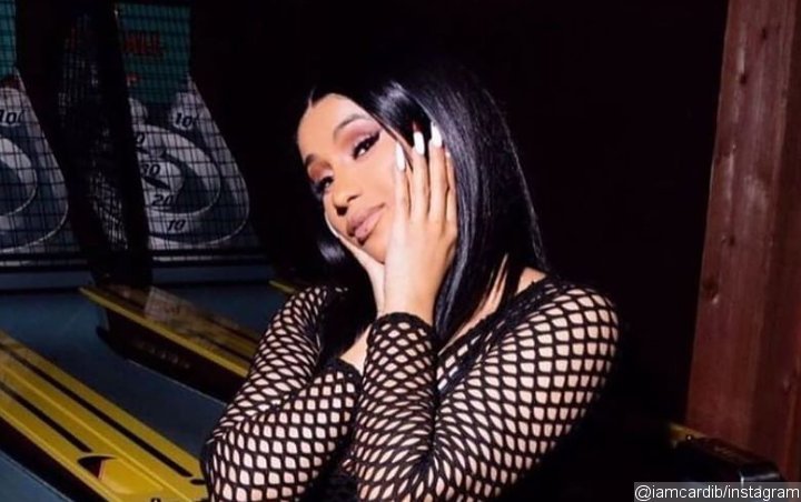 Cardi B Leaves Very Little to Imagination in Fishnet Dress at Takeoff's Surprise Birthday Party