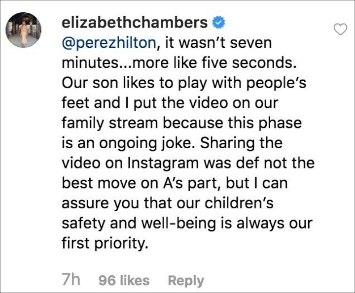 Armie Hammer S Wife Defends Son For Sucking On Actor S Toes