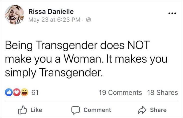 Carissa Pinkston Lied About Being Transgender After Making Transphobic Comments