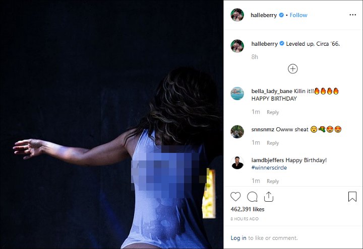 Halle Berry Treats Fans to Braless Photo on 53rd Birthday