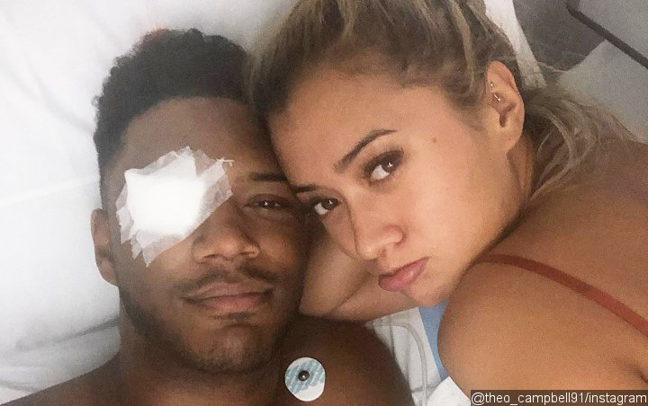 'Love Island' Star Theo Campbell Stays Positive After His Eye 'Split in Half' Due to Champagne Cork
