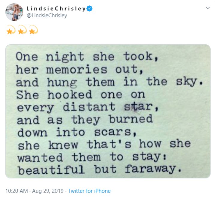 Lindsie Chrisley Shares a Poem About Keeping Memories of the Past Far Away