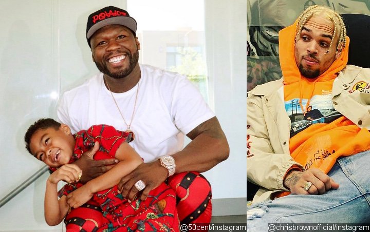 50 Cent Livid After Internet Trolls Say His Son Looks More Like Chris Brown