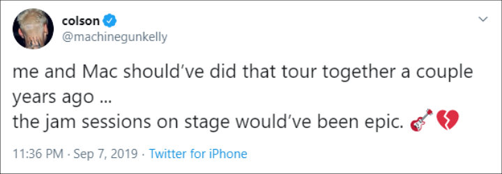 MGK tweets about Mac Miller's death anniversary