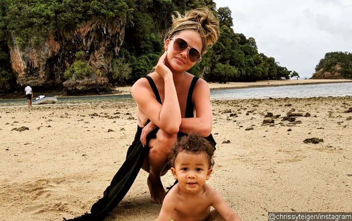 Chrissy Teigen Welcomes Long-Awaited Kiss From Her Toddler Son