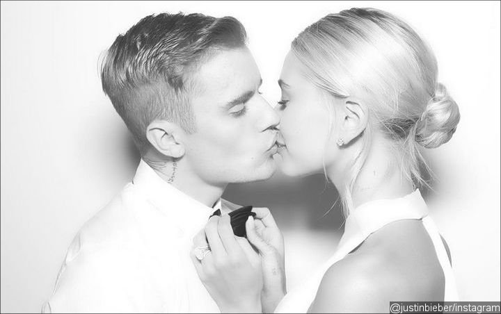 Justin Bieber Kisses His Beautiful Bride Hailey Baldwin in Sweet Wedding Pic