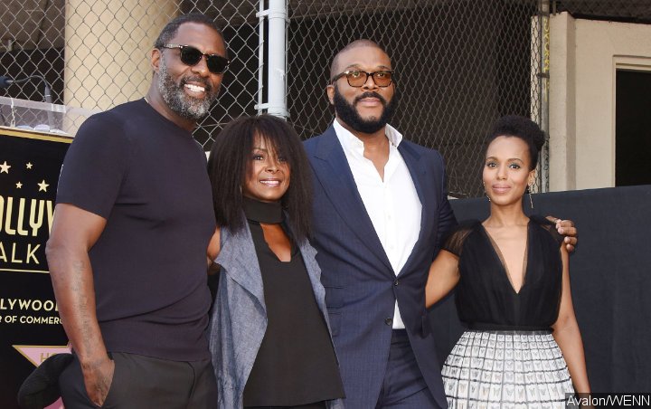 Kerry Washington and Idris Elba Salute Tyler Perry at Hollywood Walk of ...