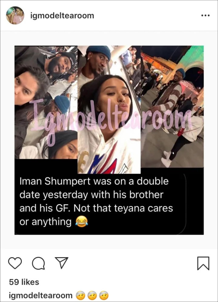 Iman Shumpert Accused of Cheating on Teyana Taylor