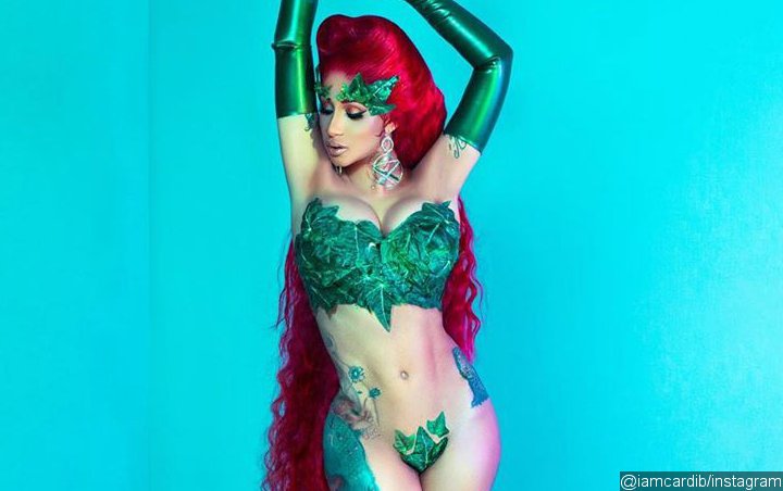 Cardi B Twerks in Barely-There Poison Ivy Halloween Costume