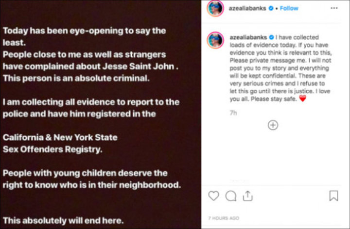 Azealia Banks Accuses 'Truth Hurts' Co-Writer Jesse Saint John of Sexual Assault
