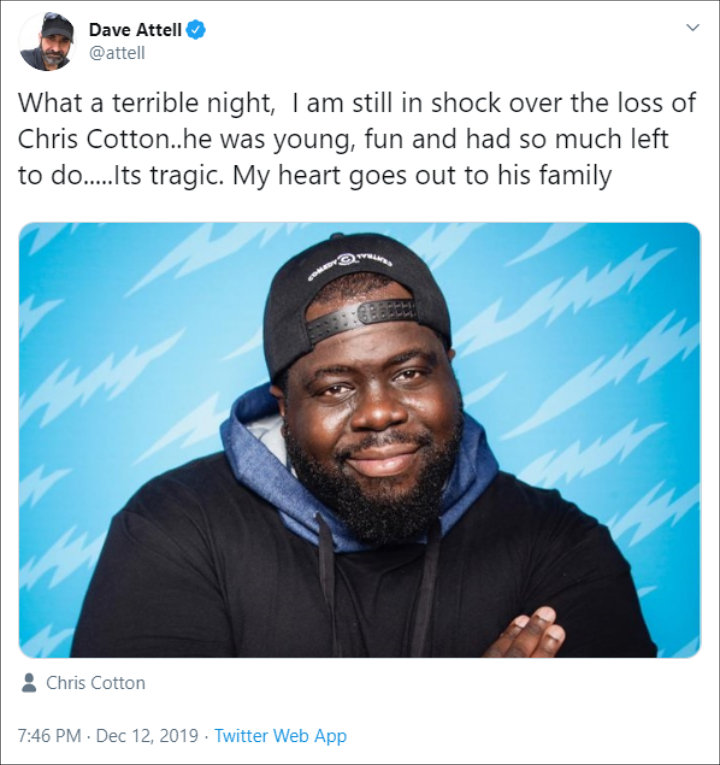 Dave Attell Pays Tribute to Chris Cotton