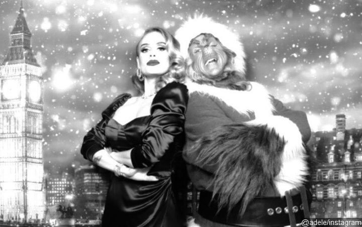 Adele Gets Playful With The Grinch and Santa Clause at Glamorous Christmas Party
