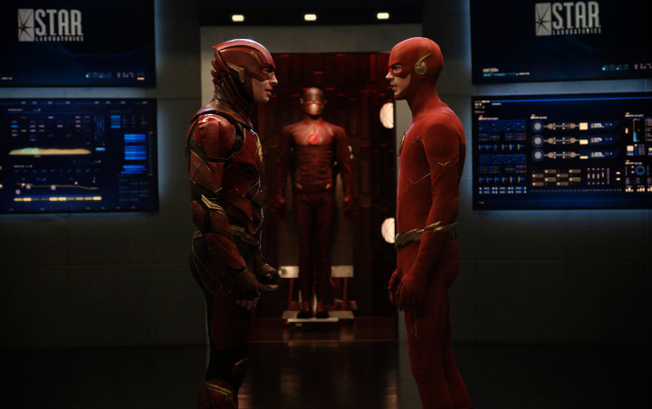'Crisis on Infinite Earths': Grant Gustin's The Flash Meets Ezra Miller's in First-Ever Crossover