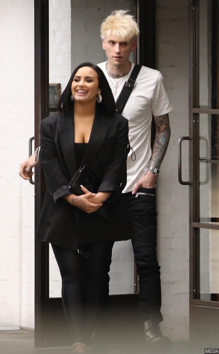 Demi Lovato and Machine Gun Kelly Spotted Leaving Club Together