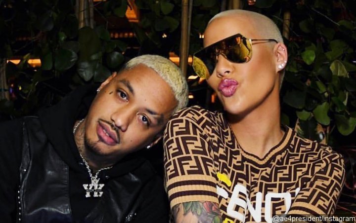 Amber Rose's Boyfriend Alexander Edwards Gets Forehead Tattoo After She's Blasted for Hers