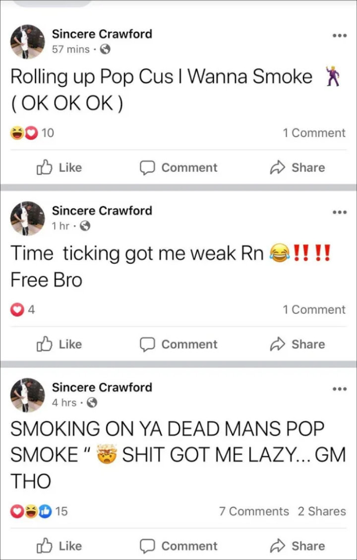 Sincere Crawford disrespected Pop Smoke