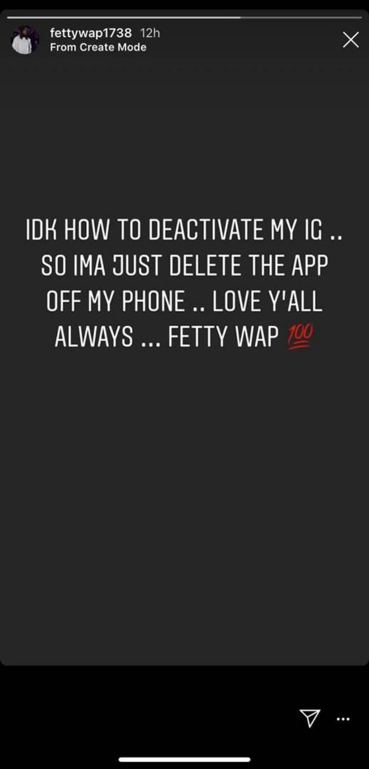 Fetty Wap Announces Instagram Break