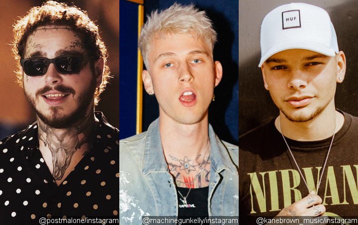 Post Malone Gathers Machine Gun Kelly and Kane Brown for Virtual Beer Pong Tournament
